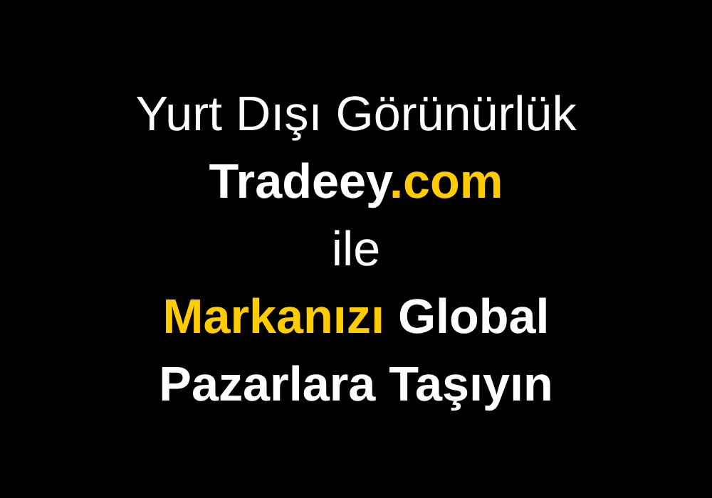 Yurt Dışı Görünürlük | Tradeey.com ile Markanızı Global Pazarlara Taşıyın